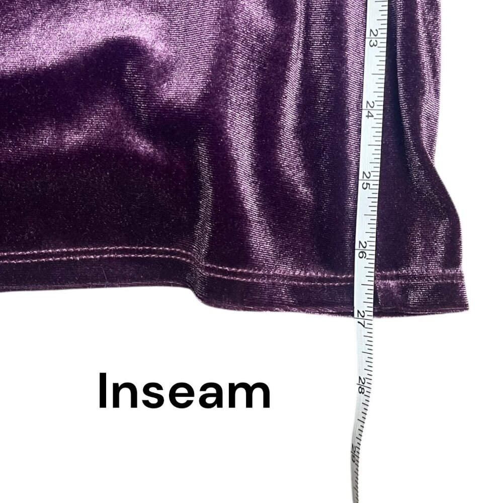 NEW Wild Fable Womens XS Purple Velvet Wide Leg Sleeveless Jumpsuit V Neck Retro - Picture 3 of 7
